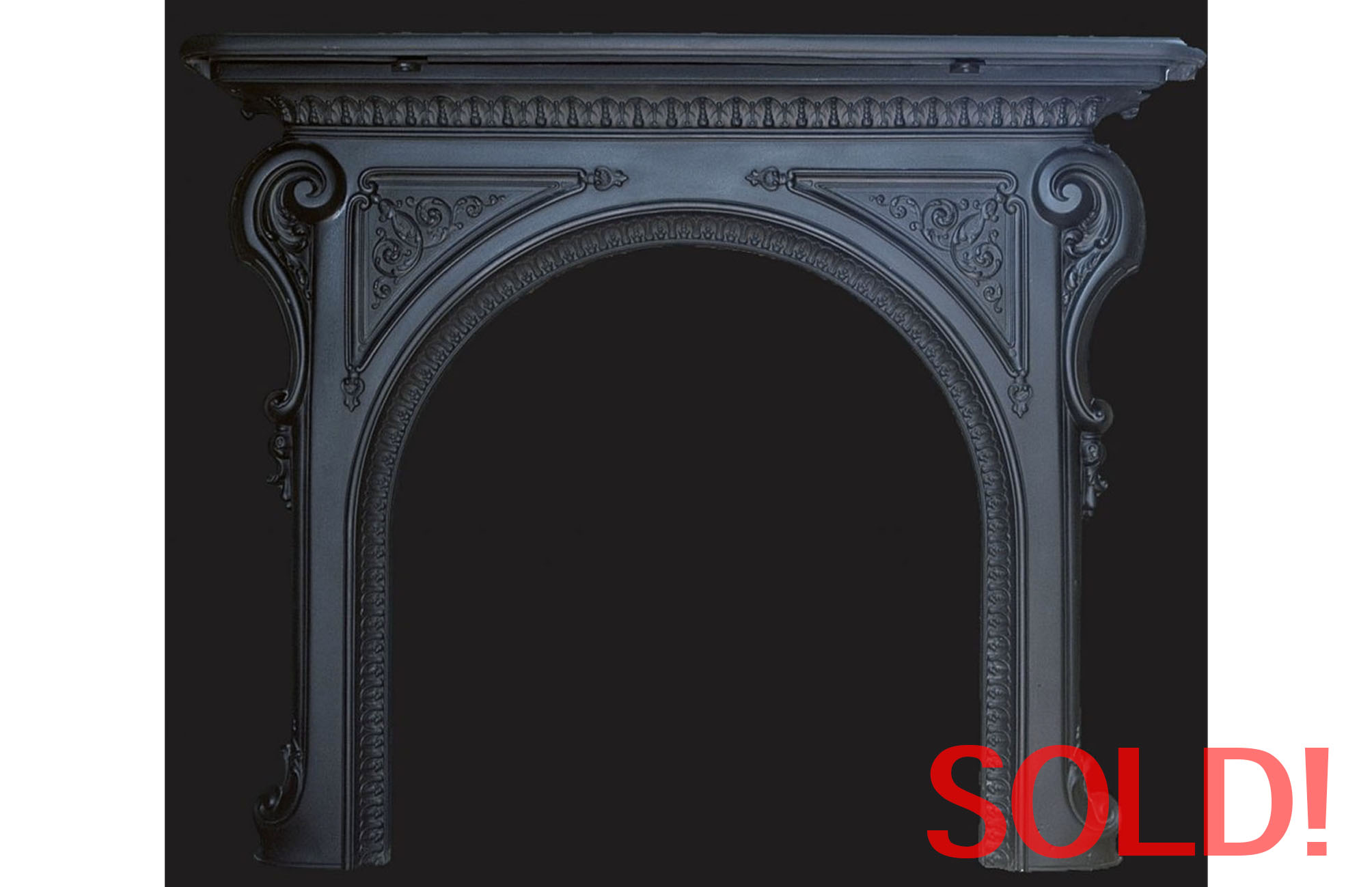 Antique Victorian Ornate Arched Mantel Stonewoods