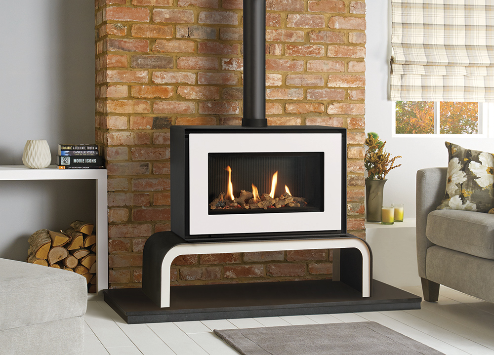 Studio 1 Freestanding Gas Fire Stonewoods