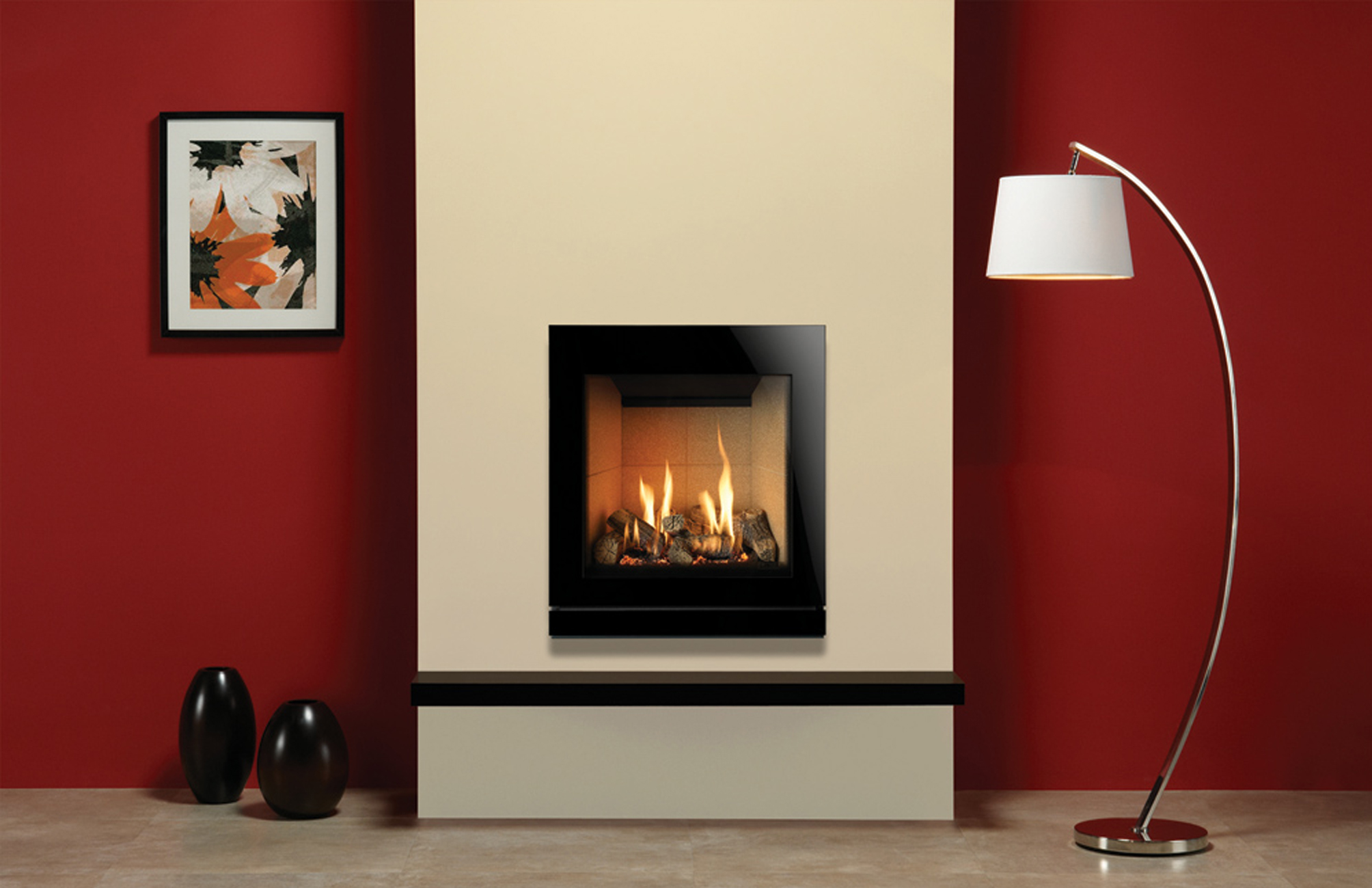 Gazco Riva2 530 Glass Fronted Gas Fire Stonewoods