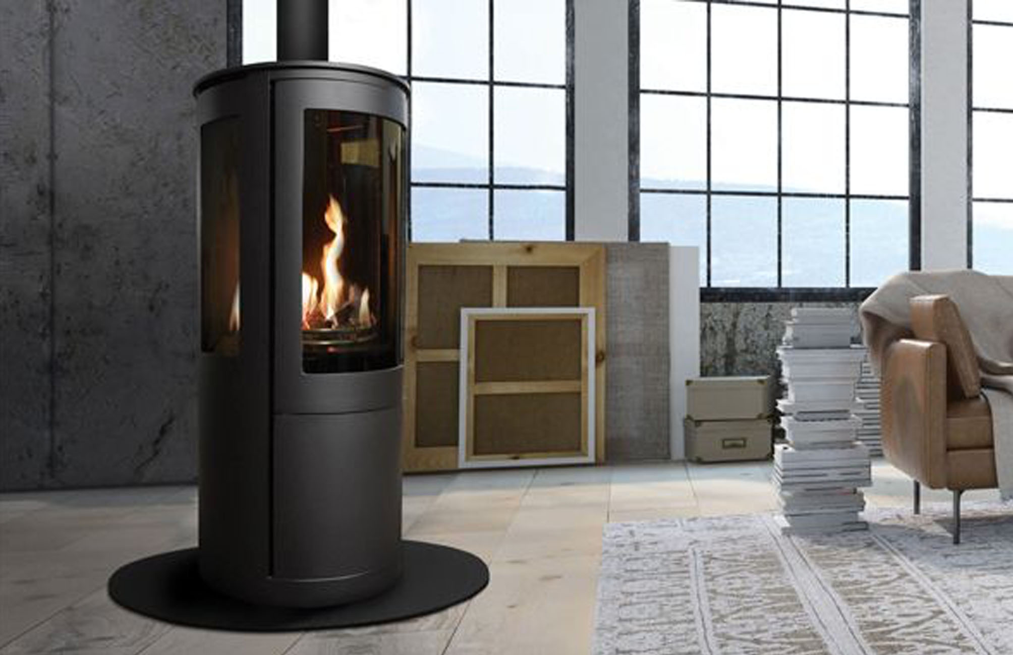The Curvation Tall Gas Stove Stonewoods