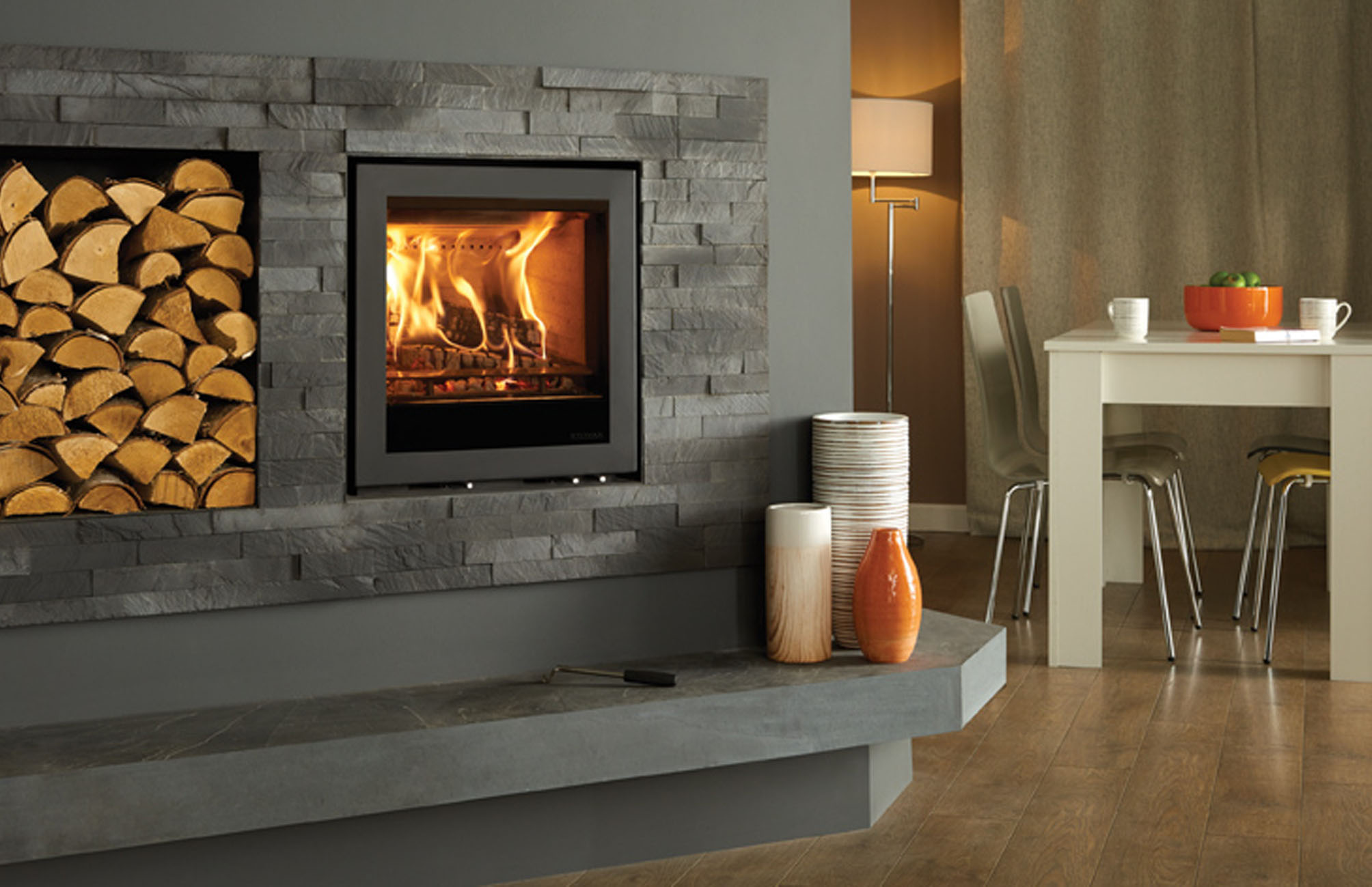 Stovax Elise Edge Woodburning & Multifuel Inset Stove Stonewoods