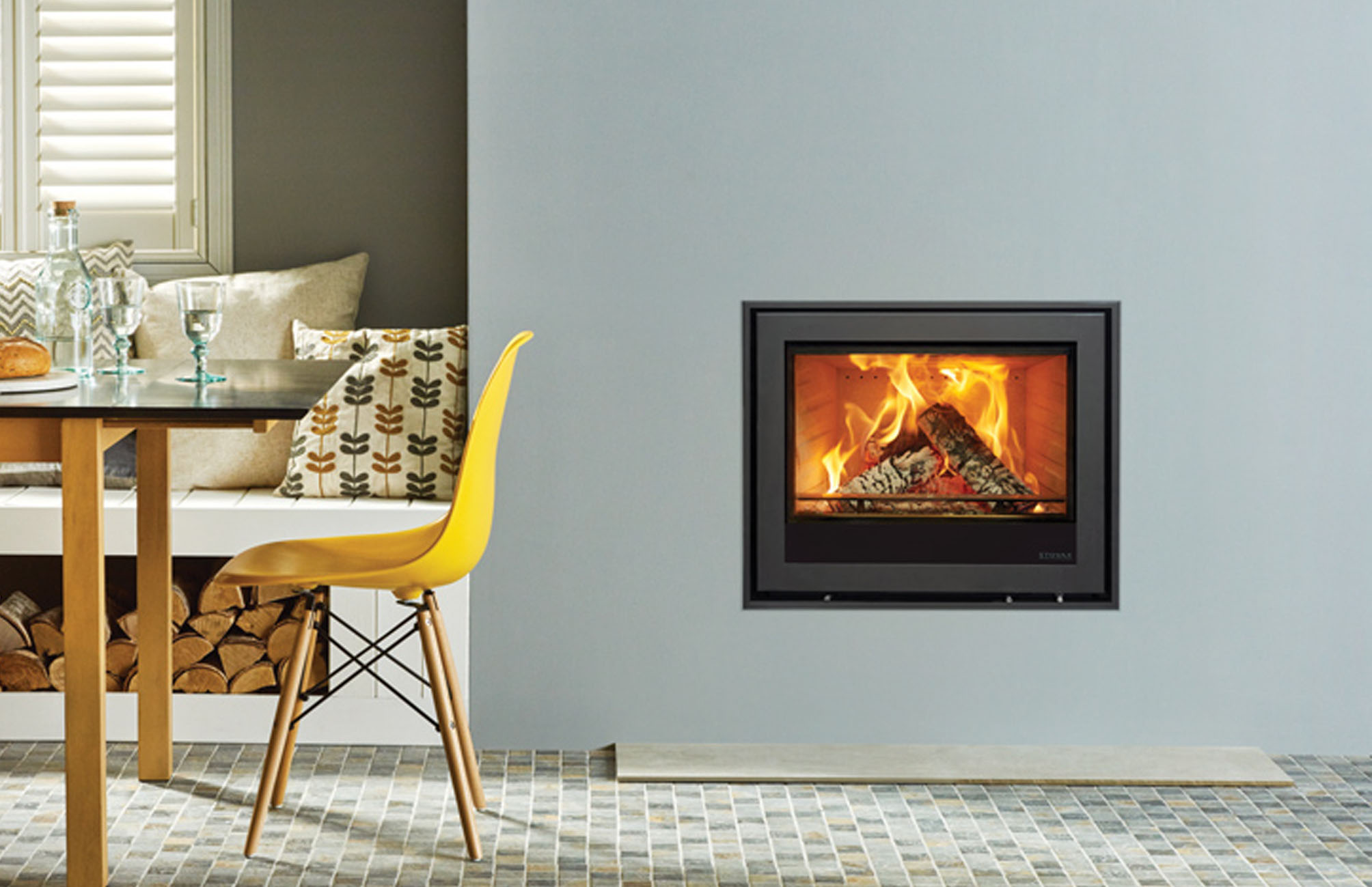 Stovax Elise Edge+ Woodburning & Multifuel Inset Stove Stonewoods