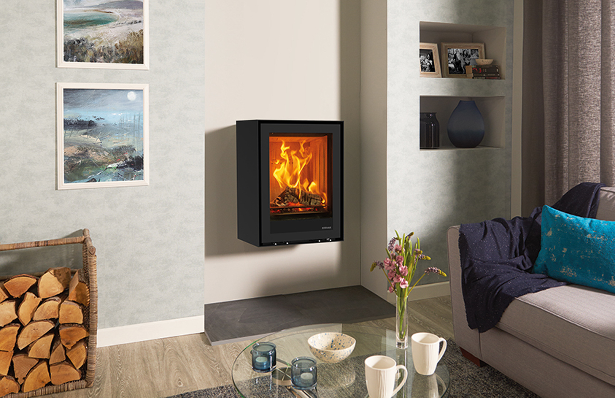Stovax View 8 Woodburning & MultiFuel Stove Stonewoods