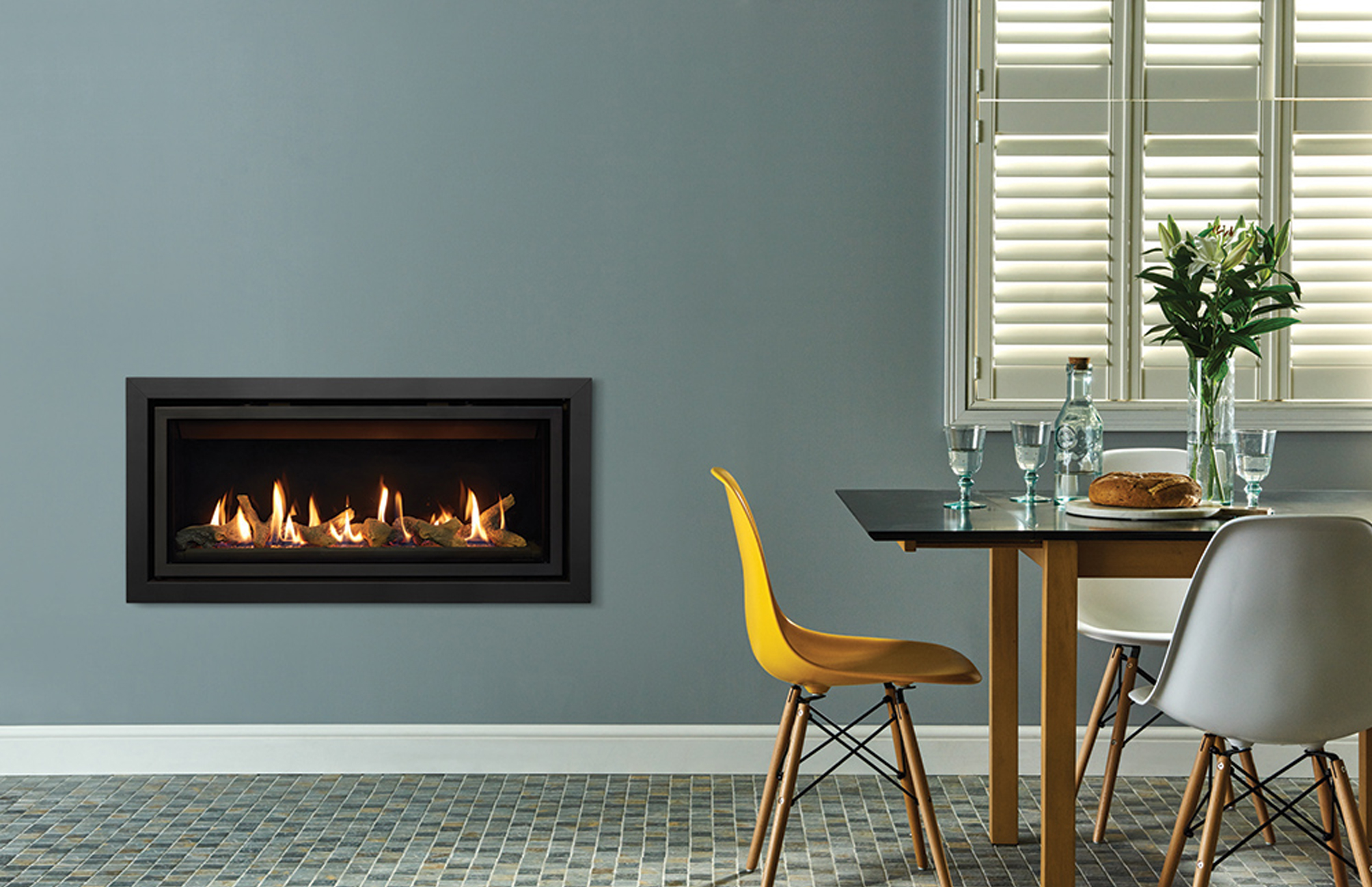 Gazco Studio Slimline Glass Fronted Gas Fire Stonewoods