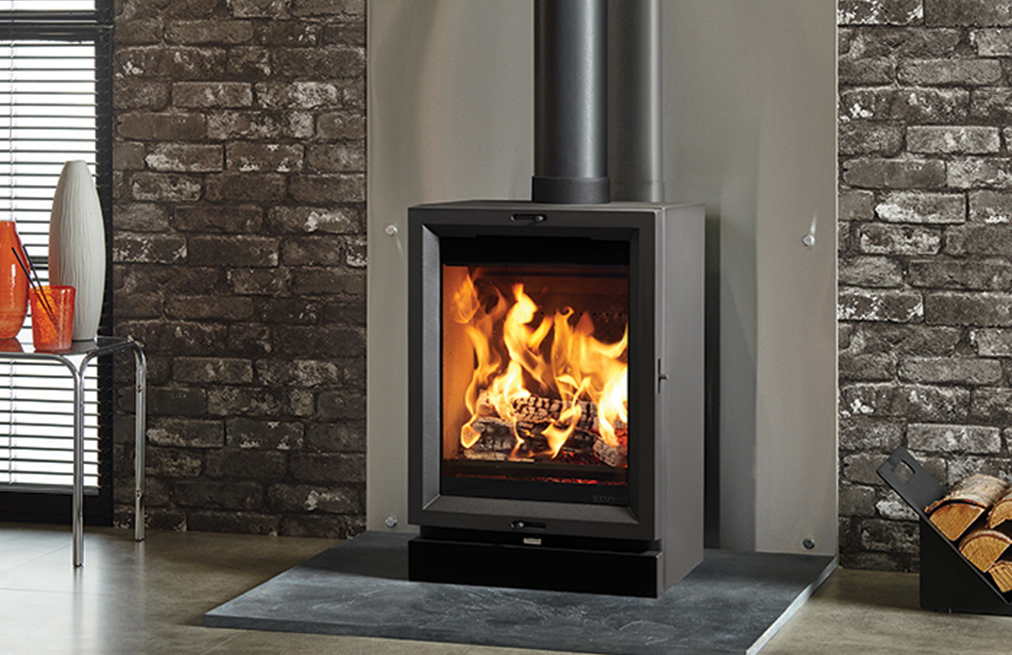 Stovax View 5T Woodburning & MultiFuel Stove Stonewoods