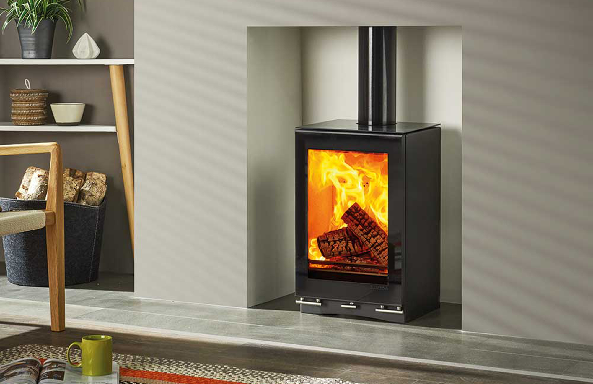 Stovax Vision Small T Eco Woodburning Stoves & Multi-fuel Stove ...